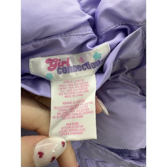 Girl Connection Childrens Girls Vest Size Large Puffer Reversible Zip Up Y2K - Picture 3 of 10